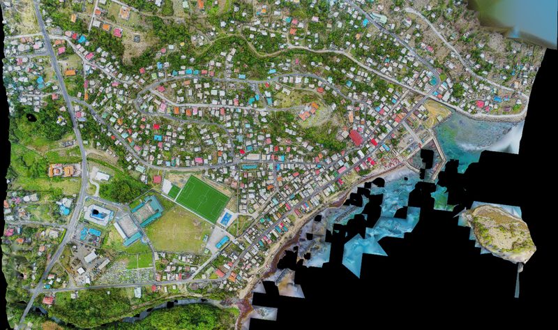 3D capture of the village of Dennery