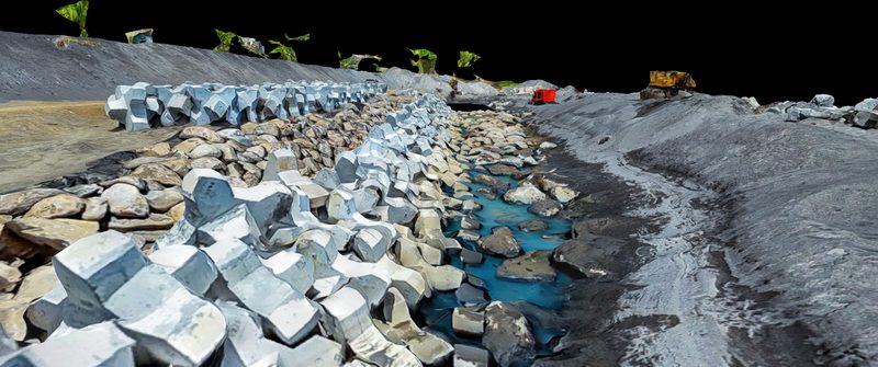 3D capture of the Georgetown seawall