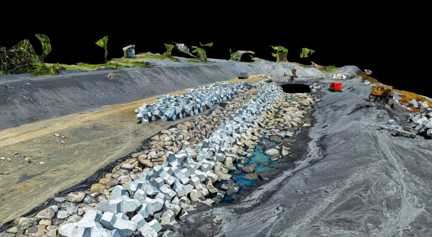 3D capture of the Georgetown seawall
